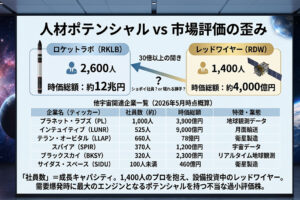 宇宙株投資の新常識。「社員数」という名のエンジンの大きさに、市場はまだ気づいていない。